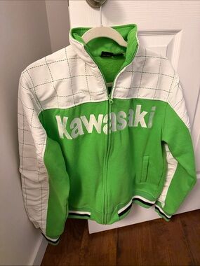 Kawasaki Men’s Green and White Performance Jacket